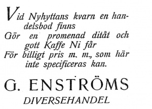 Nyhyttans kvarn annons